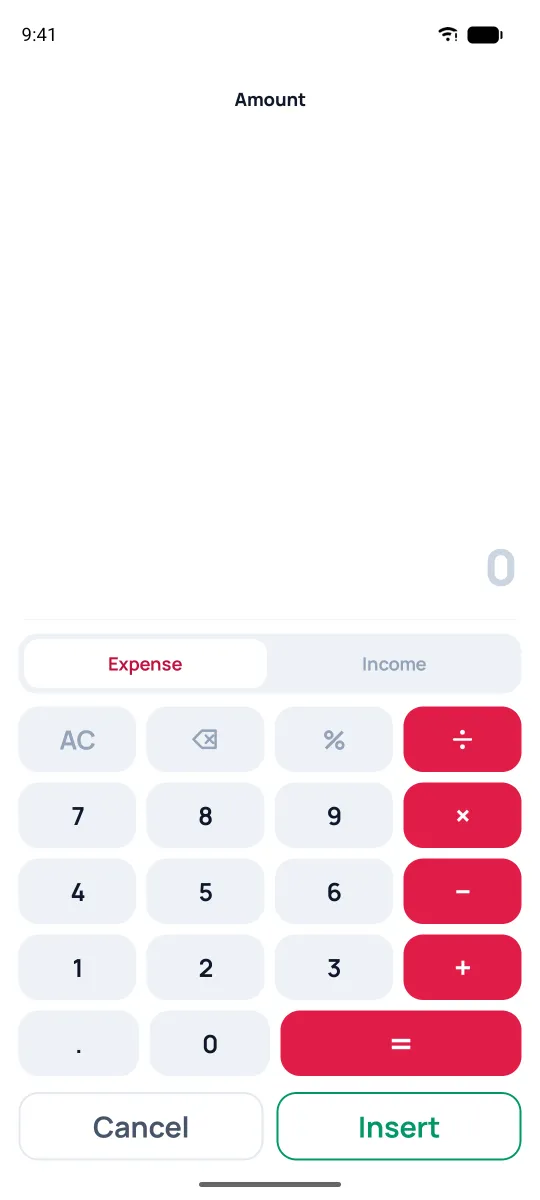 Amount calculator