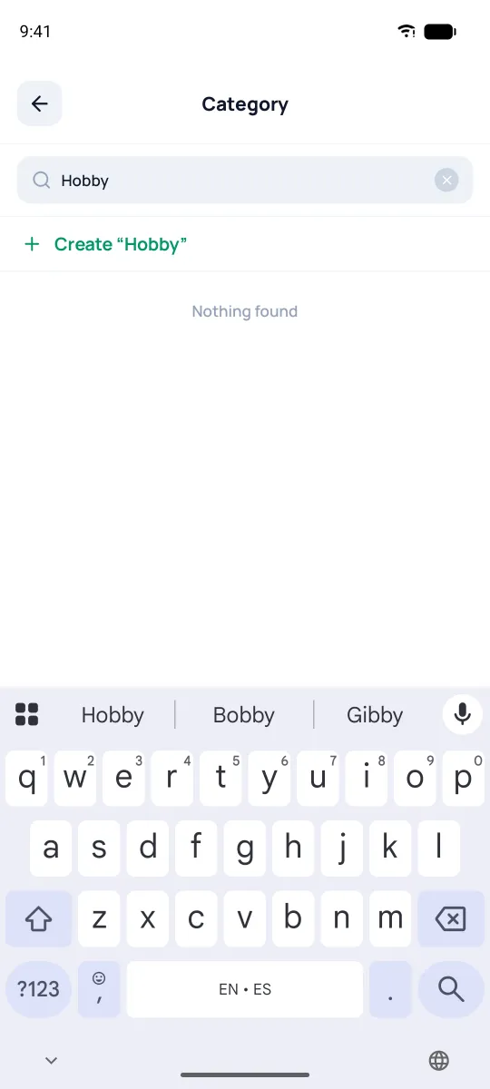 Creating a new category from the field