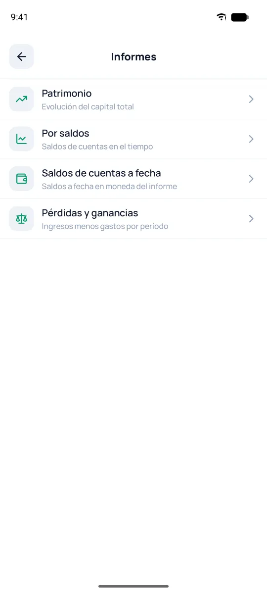 Lista de informes