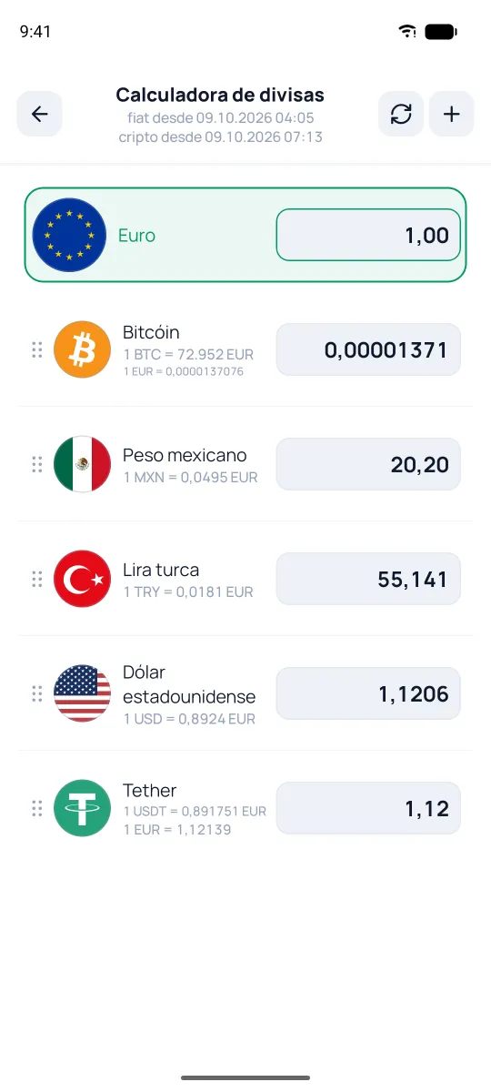 Calculadora de divisas